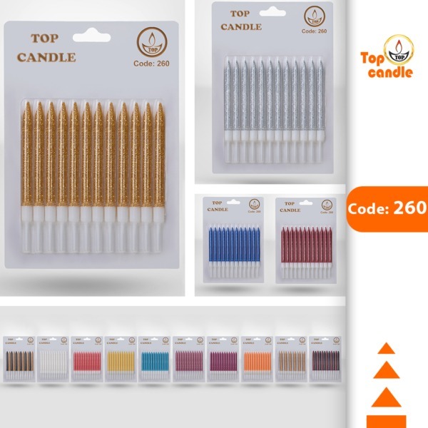 شمع اکلیلی تاپ کندل کد 260